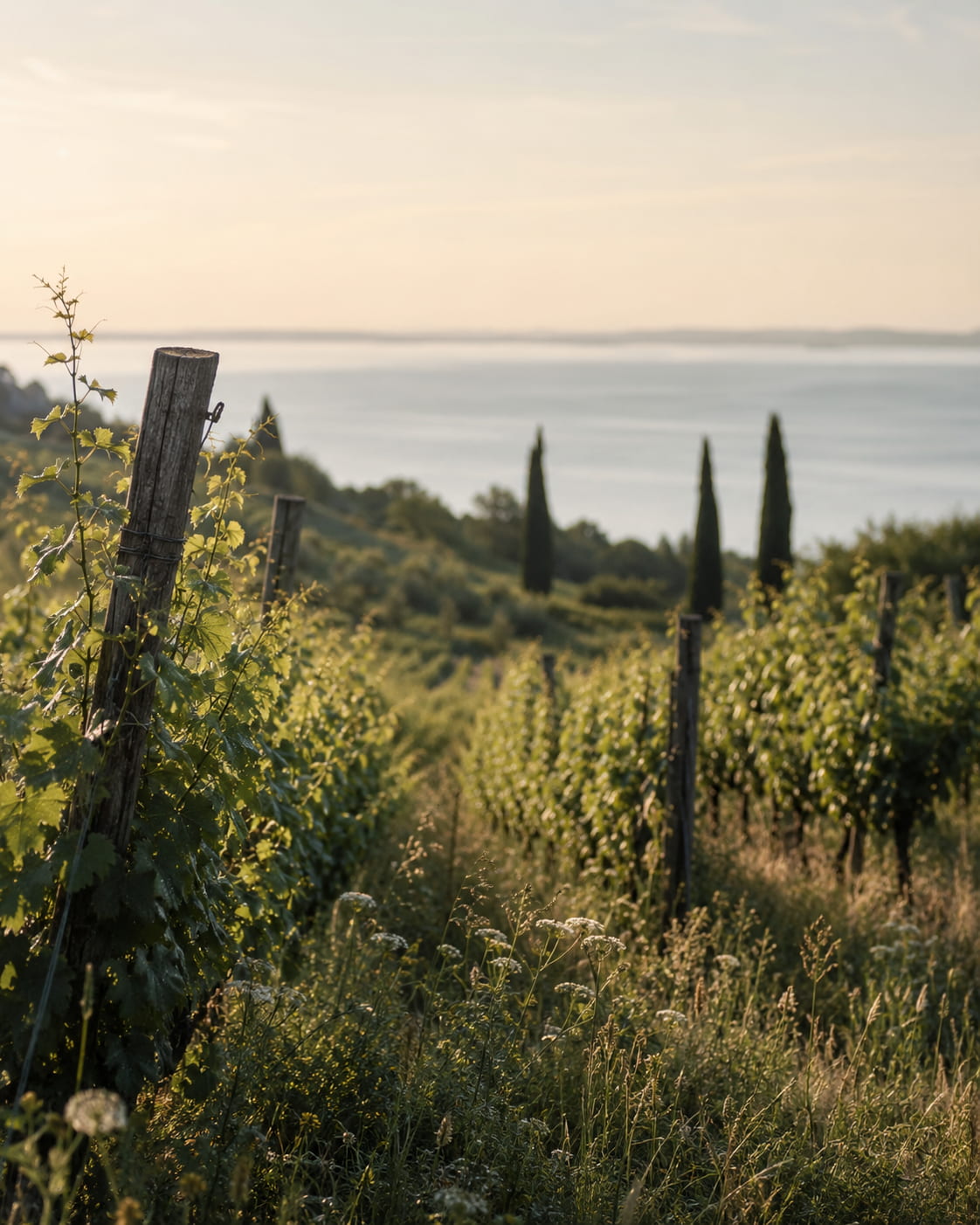 Weinberge am Südufer des Gardasees um San Martino della Battaglia – Heimat des Tocai Friulano von La Rifra