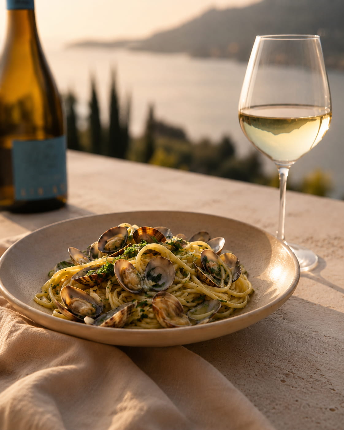 Libiam Lugana von La Rifra zu Spaghetti alle vongole – Weißwein vom Gardasee zu Meeresfrüchten