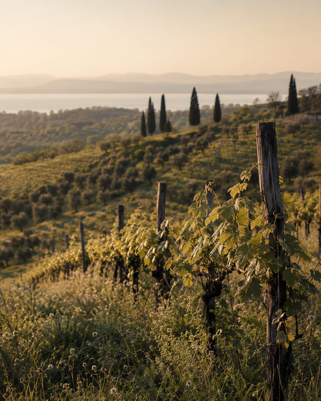 Weinberge von La Rifra bei Desenzano del Garda – Südufer des Gardasees, Heimat des Lugana DOC