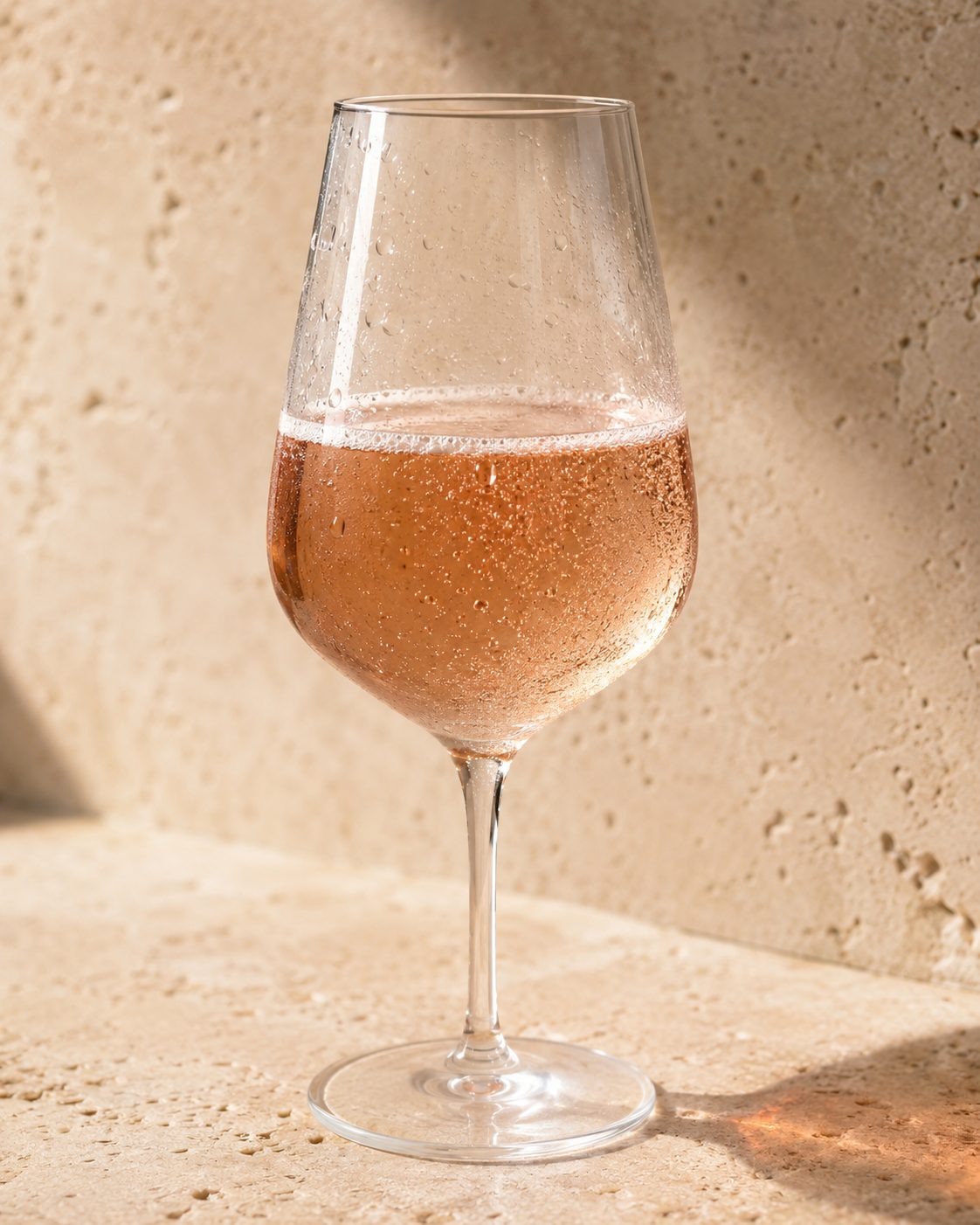 Helles Lachsrosé mit feiner Perlage im Glas – Brut Rosé von Casello Bondoni aus Marzemino und Groppello