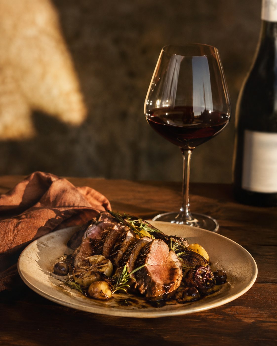 Lamm und Schmorbraten zum Il Nito von La Rifra – kräftiger Appassimento-Rotwein vom Gardasee-Südufer