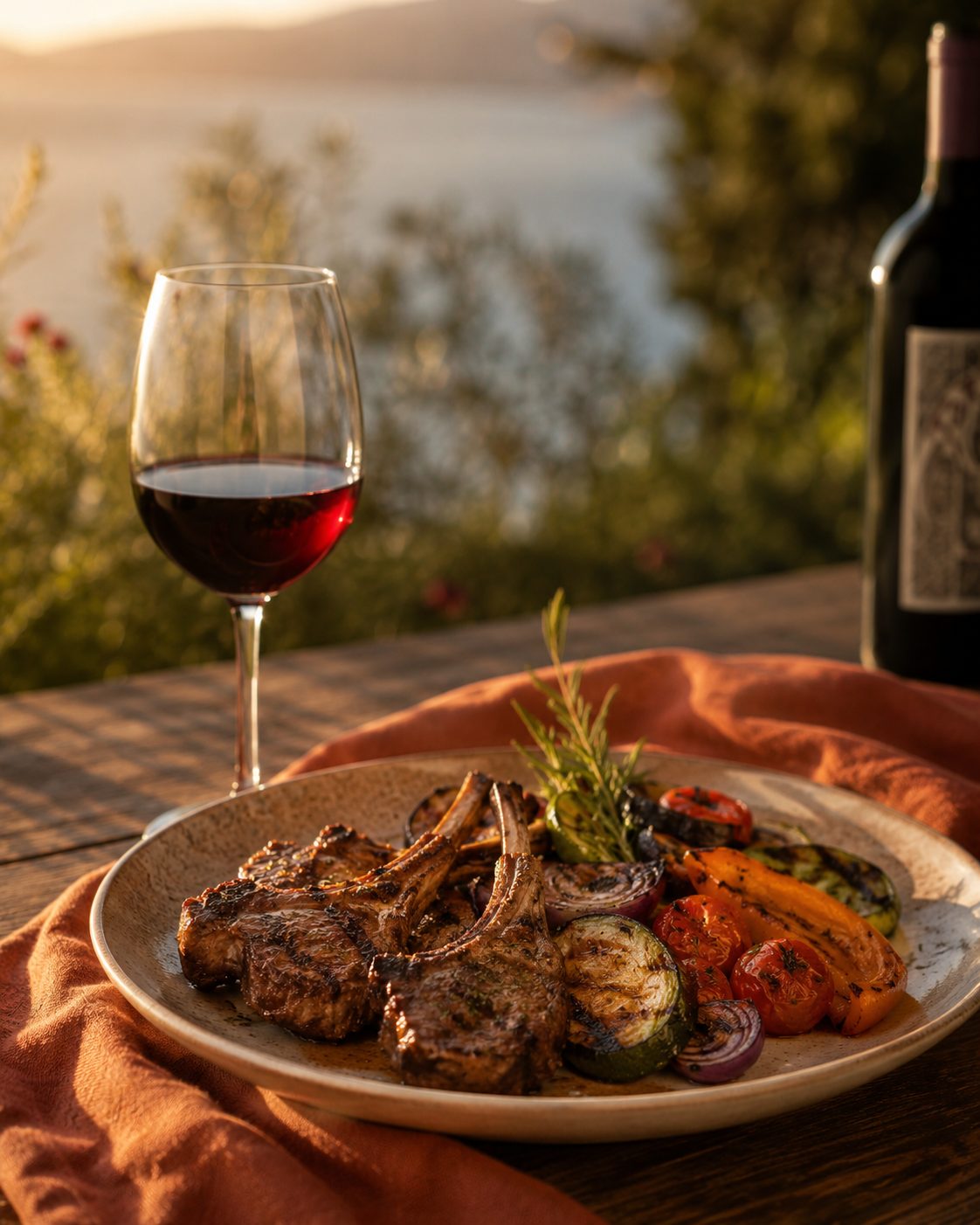 Pizza und Gegrilltes zum Torre Rosso von Torre d’Orti – kräftiger Rotwein aus Corvina und Rondinella