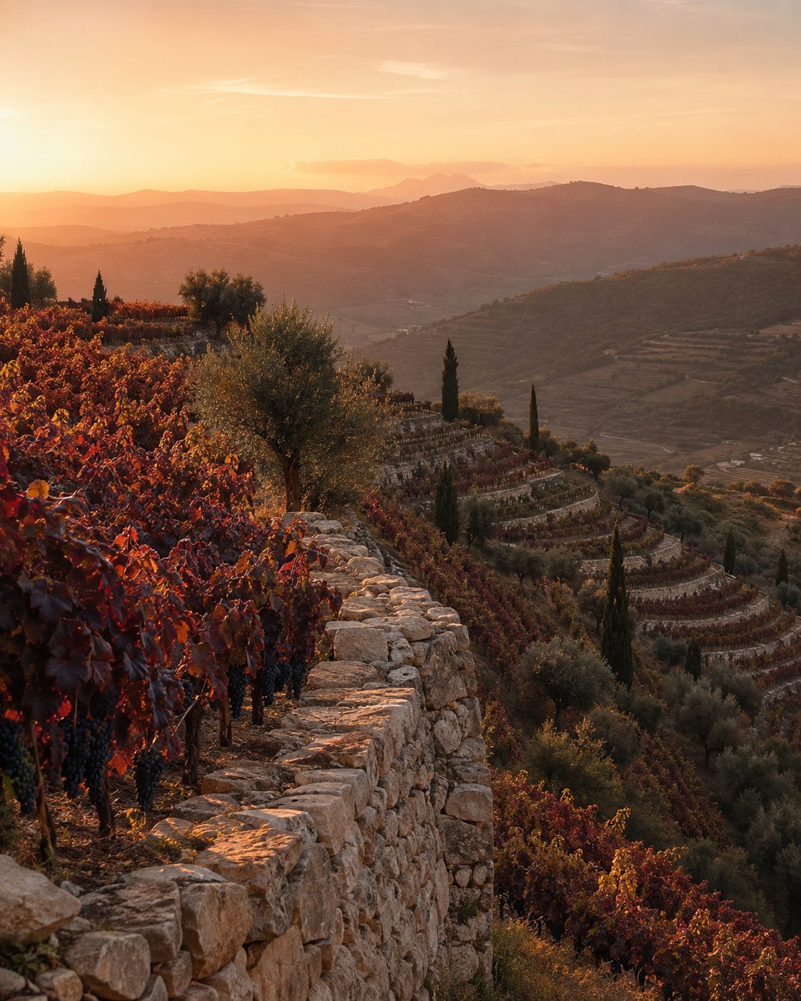 Weinberge bei Marcellise östlich von Verona – Nordosthang auf Mergelboden, hier wächst der Torre Rosso von Torre d’Orti